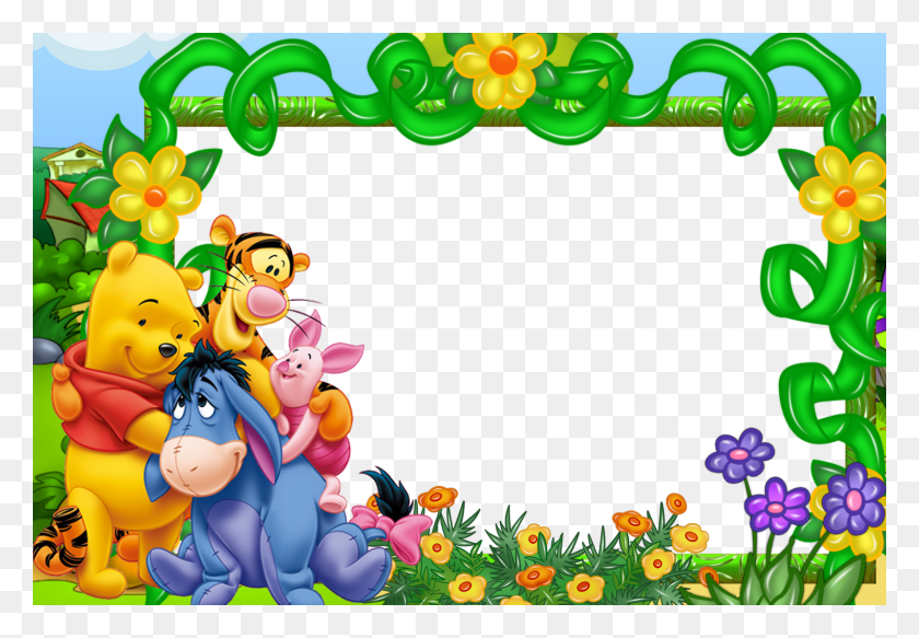 1600x1074 Descargar Png Winnie The Pooh On Balloons Wallpaper Border 18 Winnie The Pooh, Gráficos, Diseño Floral Hd Png