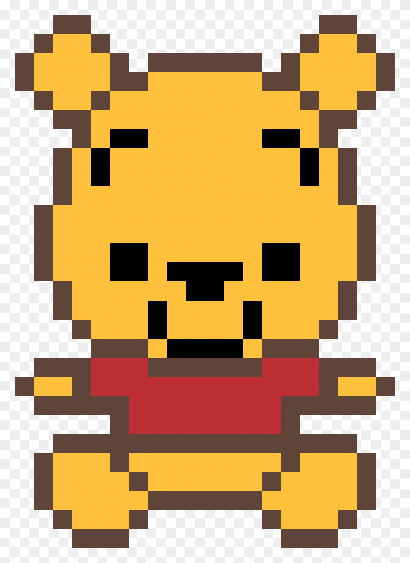 2000x2800 Winnie The Pooh Pixel Art Winnie L Ourson, Pac Man HD PNG Download