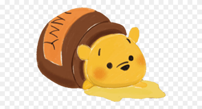 539x394 Winnie Winniepooh Winnie Pooh Disney Tsumtsum Pooh Bear Tsum Tsum Cartoon, Toy, Bakery, Shop HD PNG Download