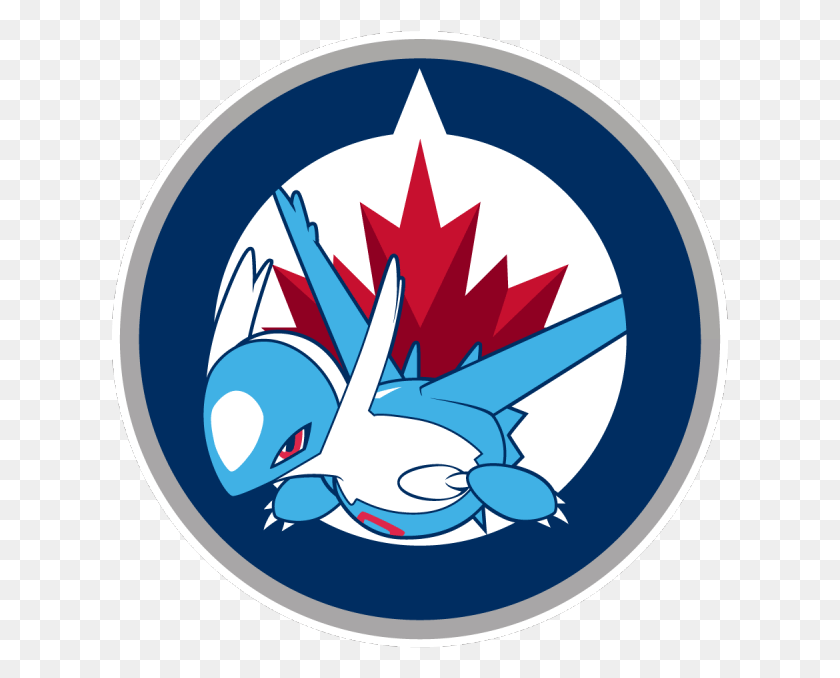 617x618 Descargar Png Winnipeg Jetslatios Pokemon Nhl Team Logotipos, Símbolo, Logotipo, Marca Registrada Hd Png