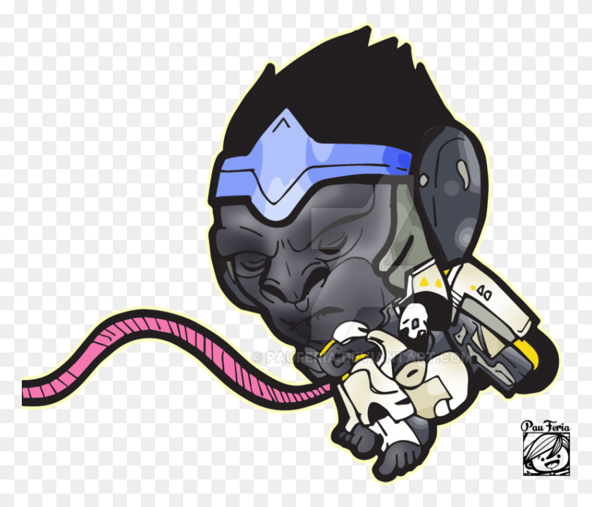 826x698 Winston Transparent Baby Fanart Illustration, Water, Goggles, Accessories HD PNG Download