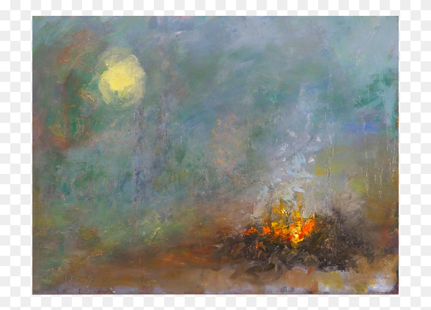 715x546 Зимний Буш Огонь Изобразительное Искусство, Лесной Пожар Hd Png Скачать