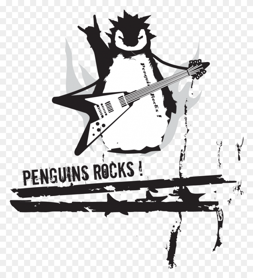 896x988 Winter Concert Snowflake Treble Penguins Rock, Guitar, Leisure Activities, Musical Instrument HD PNG Download