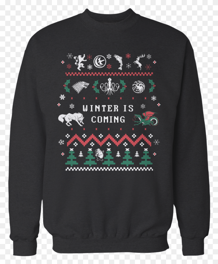 824x1011 Winter Is Coming And This Ugly Christmas Sweater Is Dachshund Ugly Christmas Sweater, Clothing, Apparel, Sleeve HD PNG Download