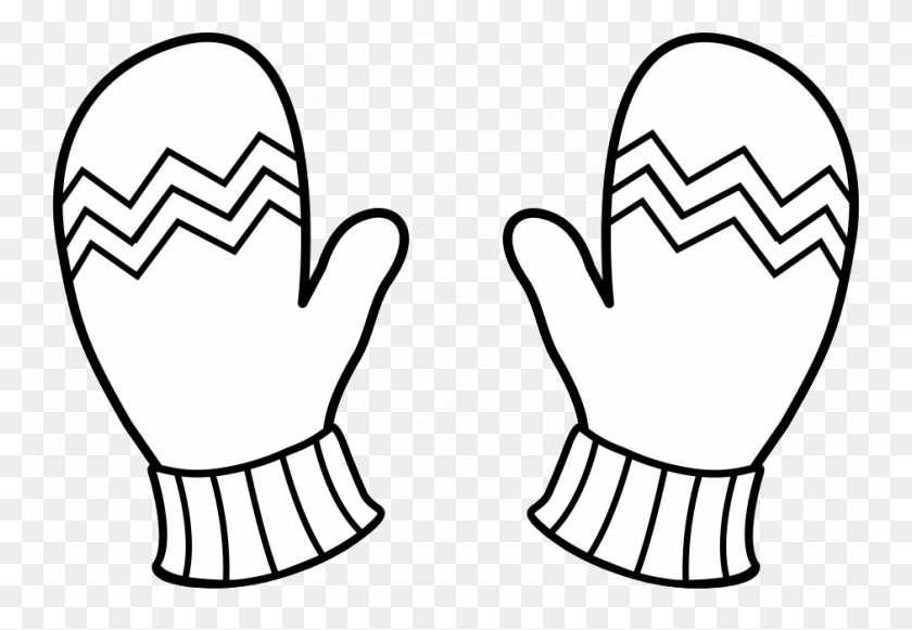 940x628 Winter Mittens For Coloring Id 57135 Uncategorized Mitten Clip Art, Stencil, Symbol, Outdoors HD PNG Download
