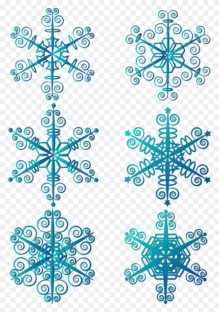 1922x2797 Winter Snowflakes Simple Blue Snowflake Elements Vector Graphics, Pattern, Ornament HD PNG Download