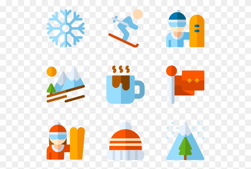 529x505 Winter Sports Winter Flat Icon, Graphics, Triangle HD PNG Download