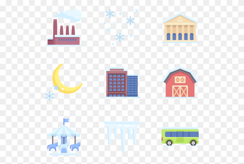529x505 Winter Town, Architecture, Building, Text HD PNG Download