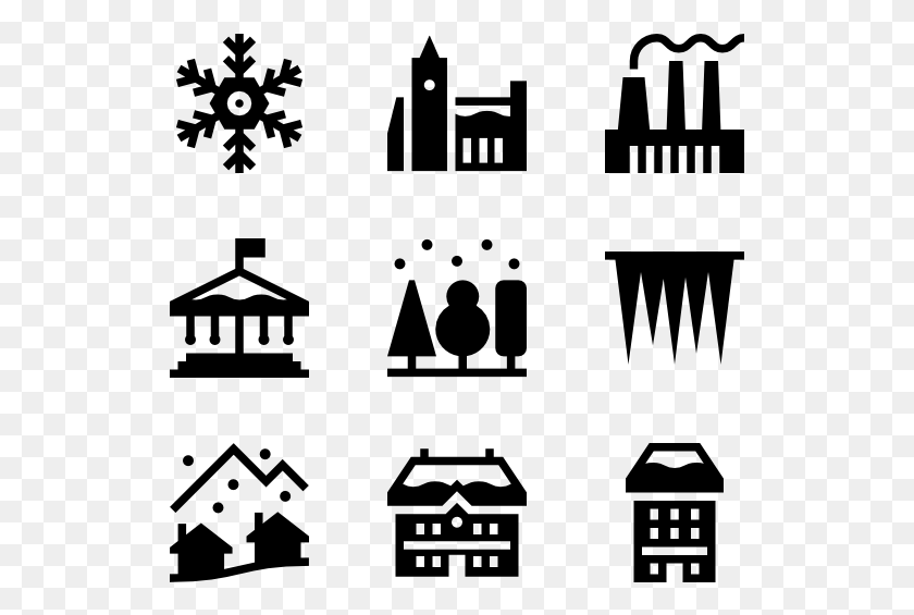 529x505 Winter Town Activities Icon, Gray, World Of Warcraft HD PNG Download