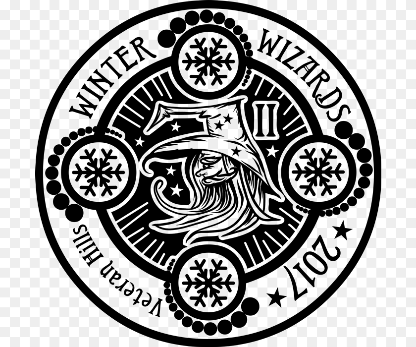 699x700 Winter Wizards Ii Circle, Cutlery, Fork, Symbol Sticker PNG
