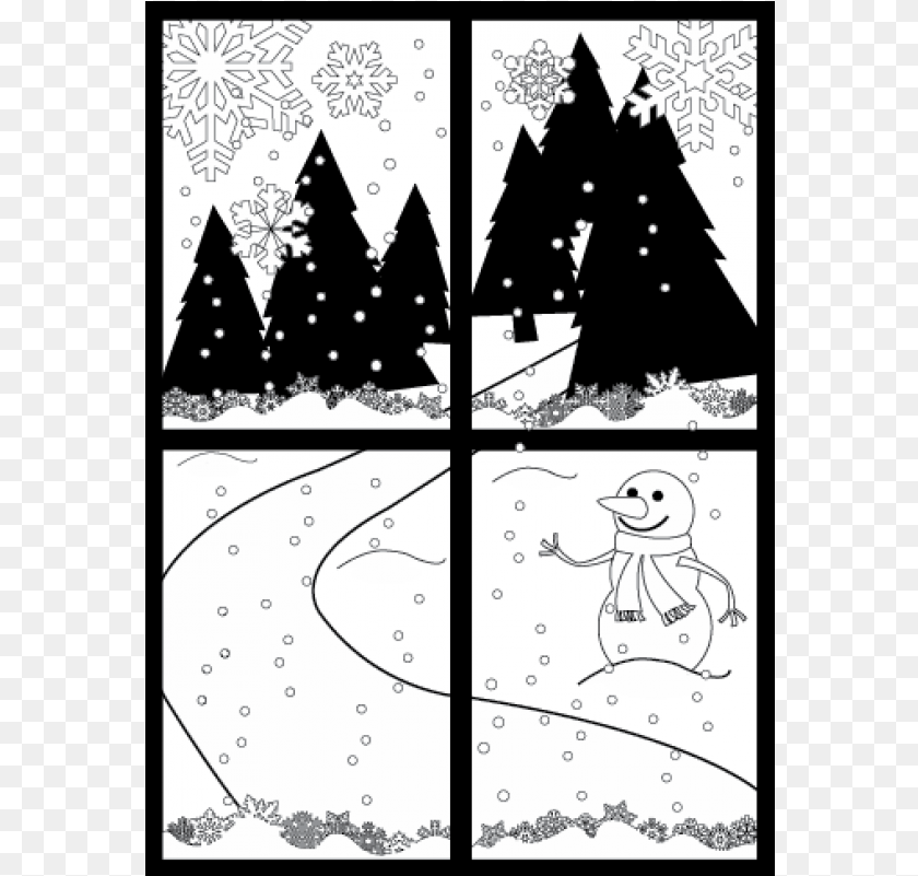 Winter Wonderland Stamp Illustration, Book, Comics, Publication, Nature Transparent PNG