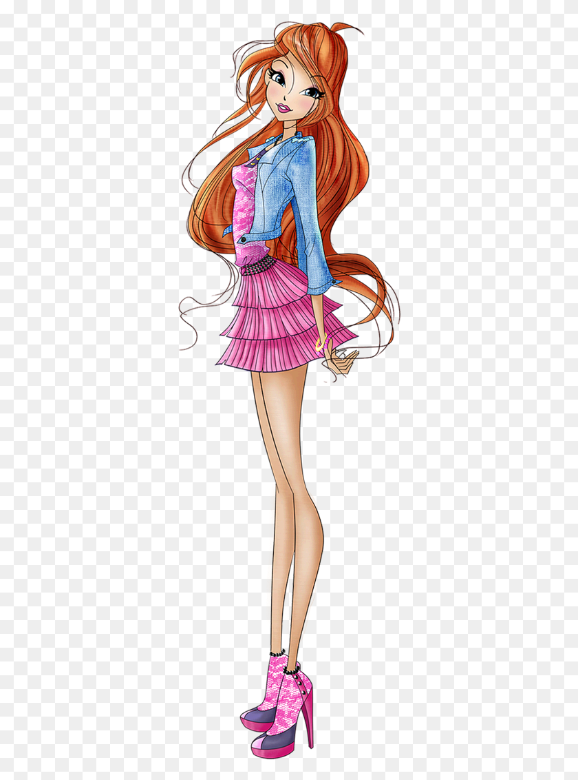 324x1072 Winx Gardenia Couture Bloom Princesa De Domino, Doll, Toy, Clothing HD PNG Download