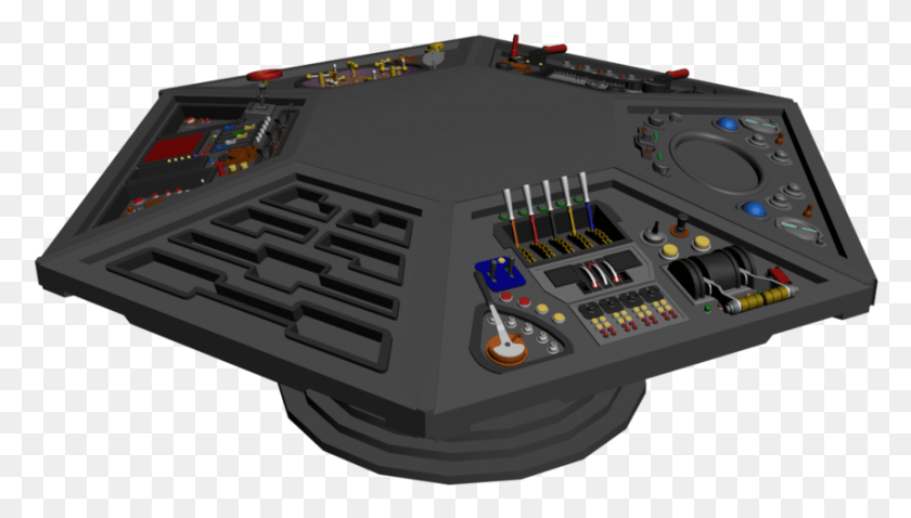861x462 Wip By Archerxx Tardis Console, Electronics, Cooktop, Indoors HD PNG Download