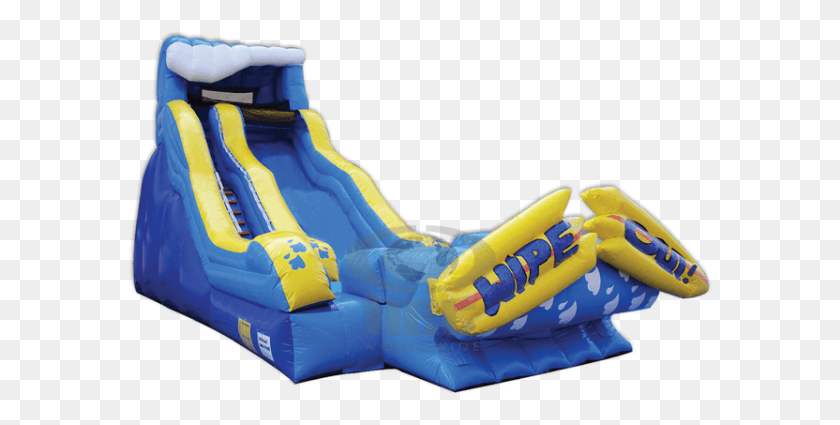 585x365 Wipeout Watermark 19 Wipeout Water Slide, Inflatable, Toy HD PNG Download