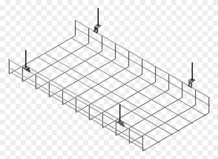 4831x3420 Wire Mesh Cable Trays Shelf, Drying Rack, Shopping Basket, Basket HD PNG Download
