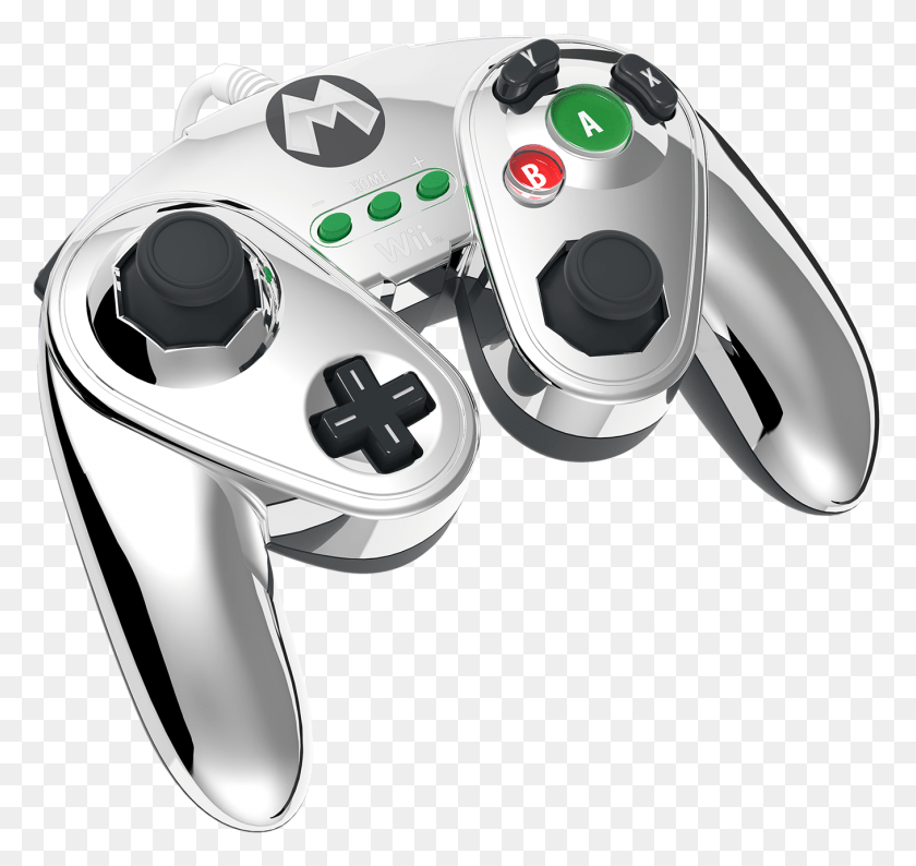 1357x1278 Wired Fight Pad Metal Mario, Joystick, Electronics, Helmet HD PNG Download