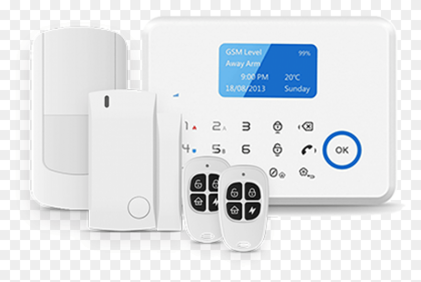 832x538 Wireless Diy Self Contained Self Monitoring Burglar Security Alarm, Text, Adapter, Electronics HD PNG Download