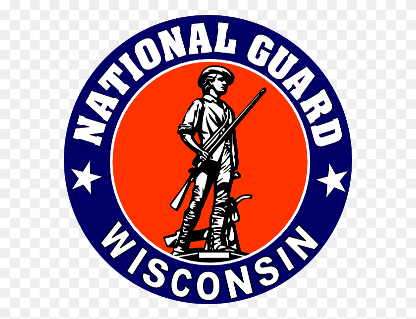 582x583 Wisconsin National Guard Insignia Wi National Guard Logo, Symbol, Trademark, Person HD PNG Download