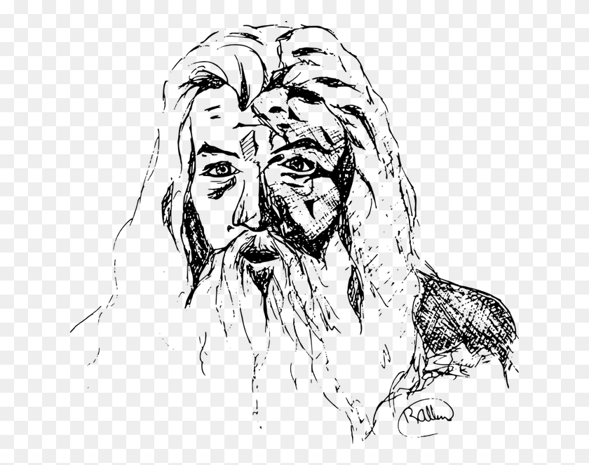 640x603 Wise Man Transparent Gandalf Clipart, Gray, World Of Warcraft HD PNG Download