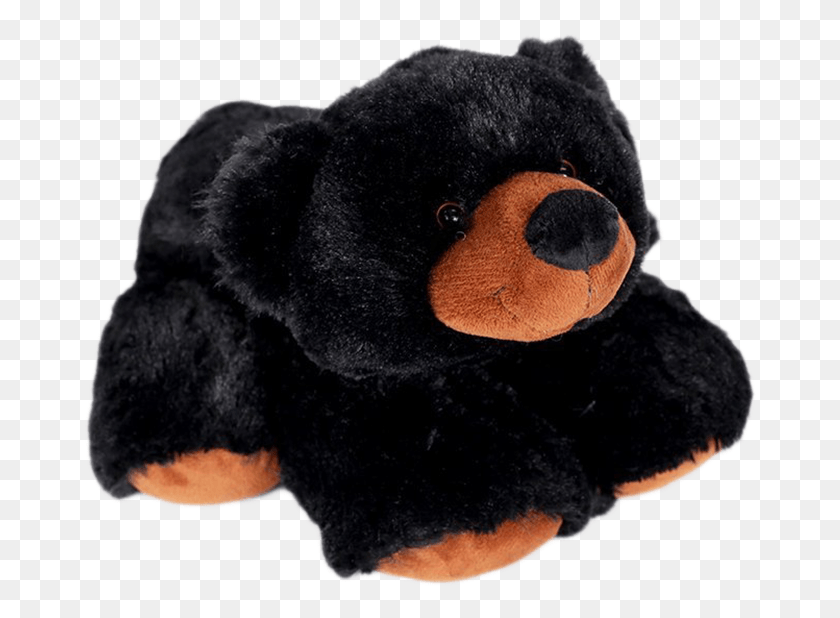 678x558 Wishpets 15 Big Nose Black Bear Stuffed Plush Toy Stuffed Toy, Animal, Teddy Bear, Fur HD PNG Download