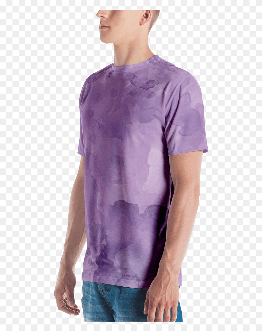497x1001 Wisteria Watercolor T Shirt T Shirt Zazuze T Shirt, Clothing, Apparel, Sleeve HD PNG Download