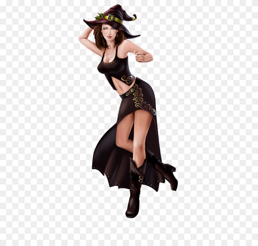 352x800 Witch, Adult, Dancing, Female, Leisure Activities Sticker PNG