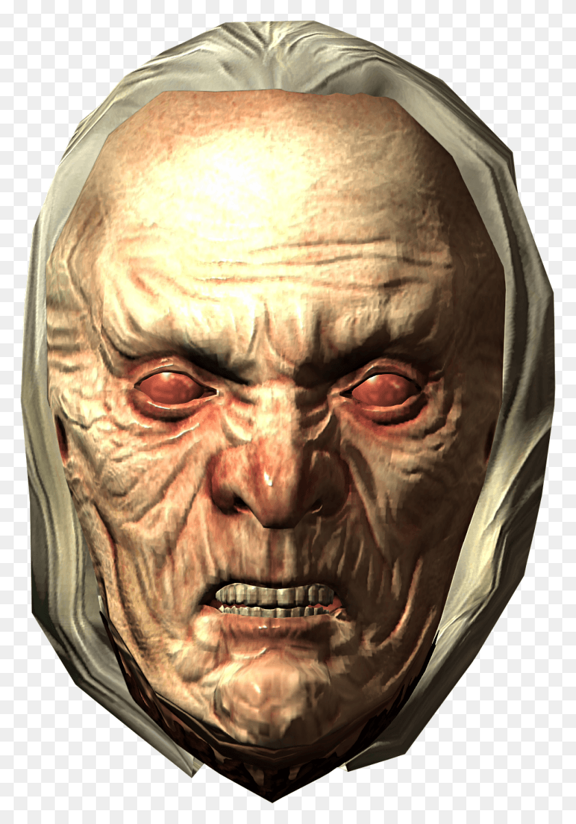 962x1406 Witch Face Transparent Skyrim Hagraven Head, Alien, Person, Human HD PNG Download