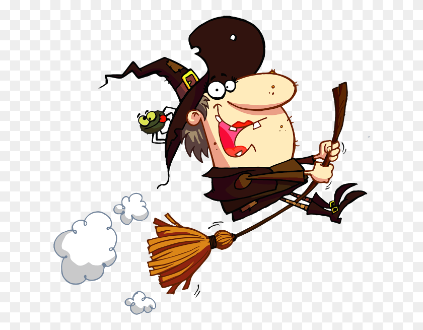630x595 Witch Gif Funny Halloween Clip Art, Leisure Activities, Clothing, Apparel HD PNG Download