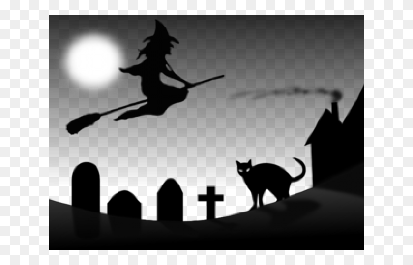 640x480 Witch Halloween Scene, Outdoors, Nature, Astronomy HD PNG Download