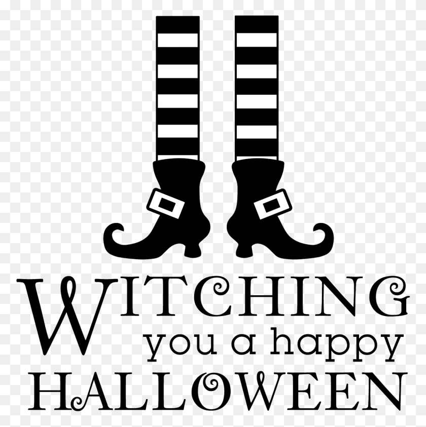 1216x1222 Ведьма Happy Halloween Stamp Плакат, Текст, Символ, Рука Hd Png Скачать