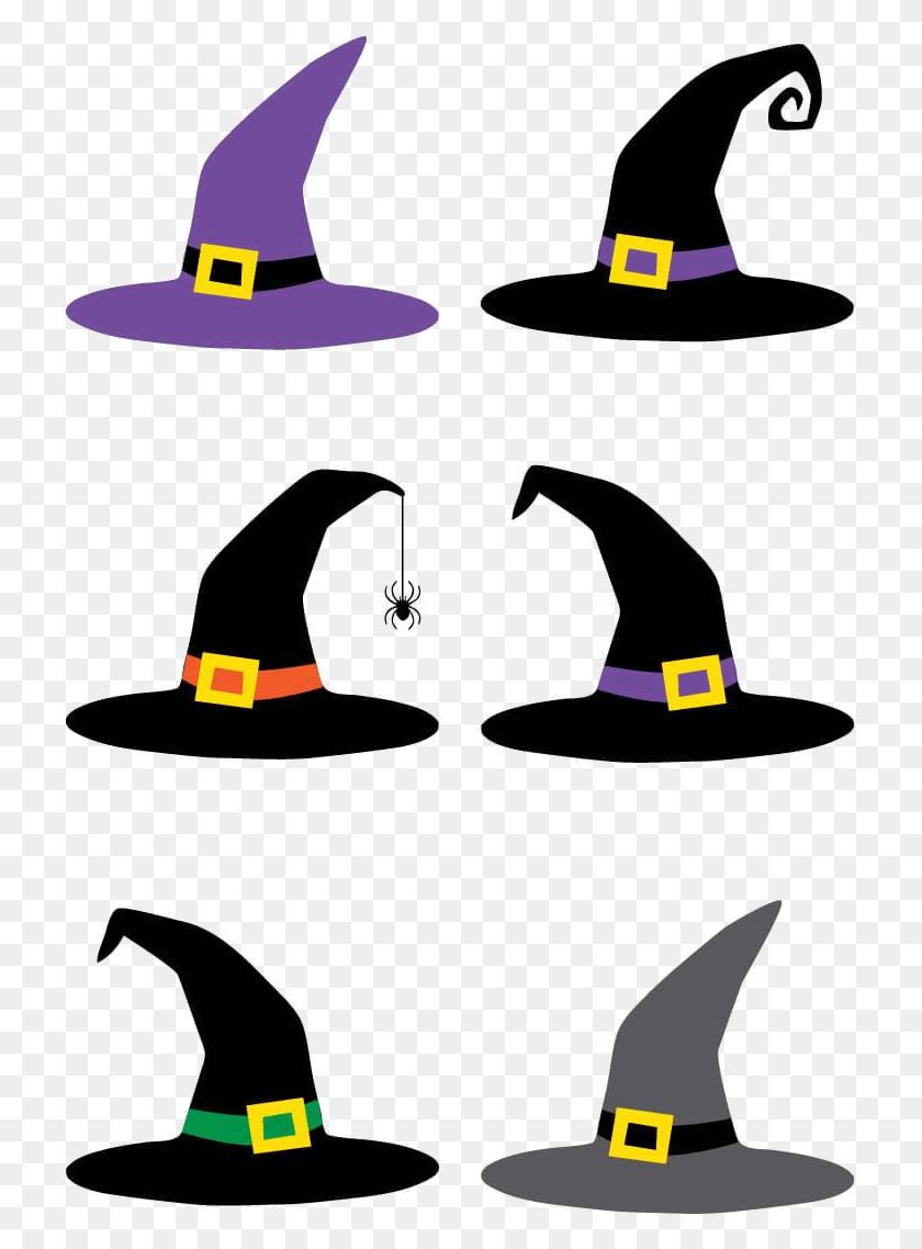721x1078 Witch Hat Cut Files Clip Art Hey Lets Make Stuff Transparent Witch Hat Cut Out, Clothing, Apparel, Hat HD PNG Download
