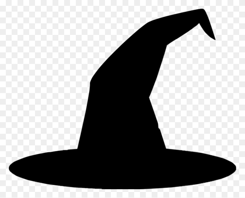 1024x816 Witch Hat Witchhat Black Blackhat Freetoedit Witch Stencil, Clothing, Apparel, Bow HD PNG Download