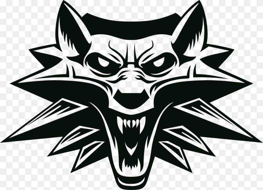 Witcher, Stencil, Animal, Fish, Shark PNG