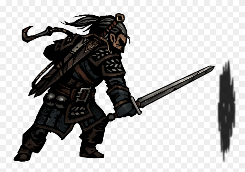 785x536 Witcher Class Mod Attack Steel Sword Darkest Dungeon Heroes Sprites, Person, Human, Knight HD PNG Download