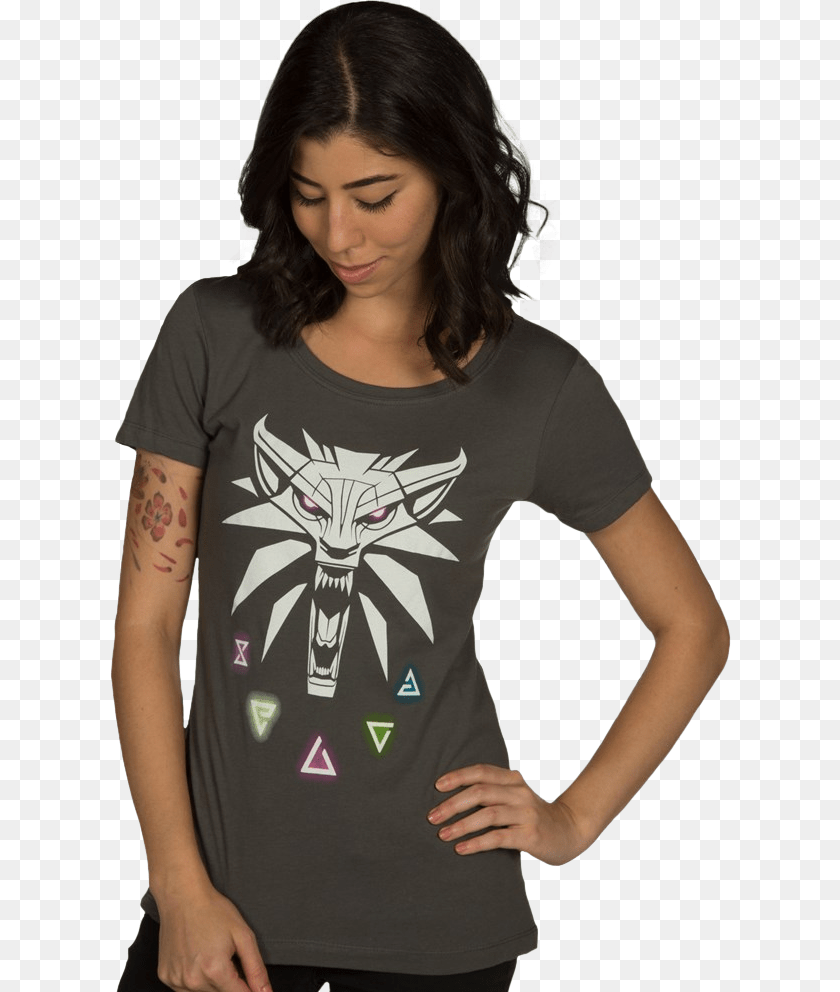 621x992 Witcher T Shirt India, Clothing, T-shirt, Adult, Person PNG