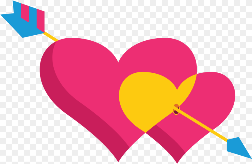 1477x963 With Arrow Transparent Background Heart PNG