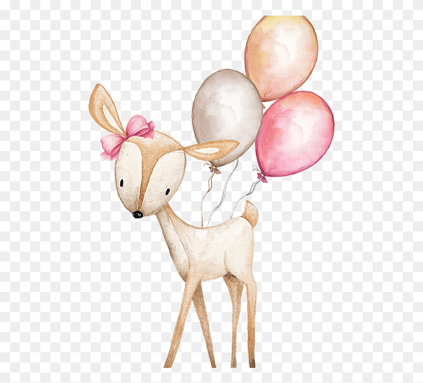 492x701 With Balloons Beach Towel For Sale By Modern Nordic Kawaii Fox, Balloon, Ball, Egg HD PNG Download