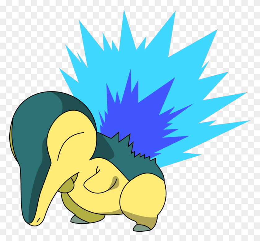 930x859 With Blue Flame Pokemon Cyndaquil Evolution, Bird, Animal, Graphics HD PNG Download