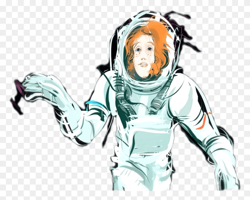 1005x789 With Clever Movement In The Scene Creation It Is The Illustration, Person, Human, Astronaut HD PNG Download