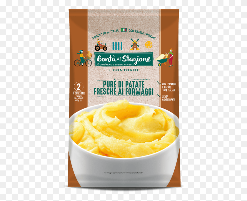 418x624 With Fresh Potatoes Bonta Di Stagione Zuppe, Mashed Potato, Food, Label HD PNG Download