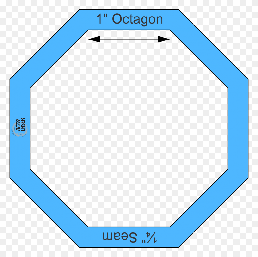 1463x1462 With One Inch Octagon Template, Pattern HD PNG Download
