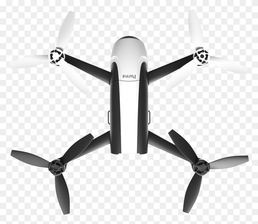 2042x1752 With Skycontroller Parrot Bebop 2 Top View, Machine, Propeller, Shower Faucet HD PNG Download