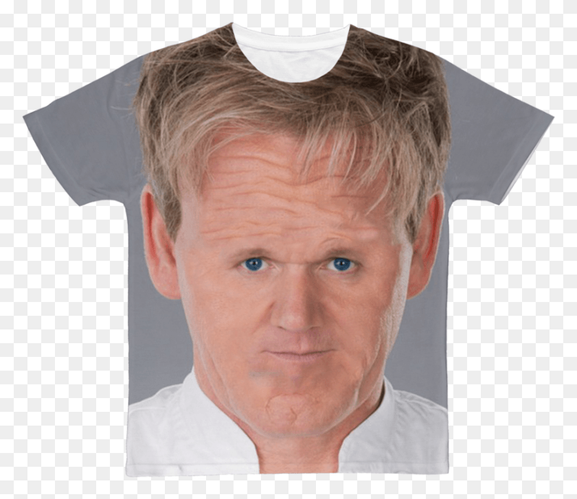 855x732 With Small Face Celebriteeclothing Gordon Ramsay Face Photoshopped, Person, Human, Head HD PNG Download