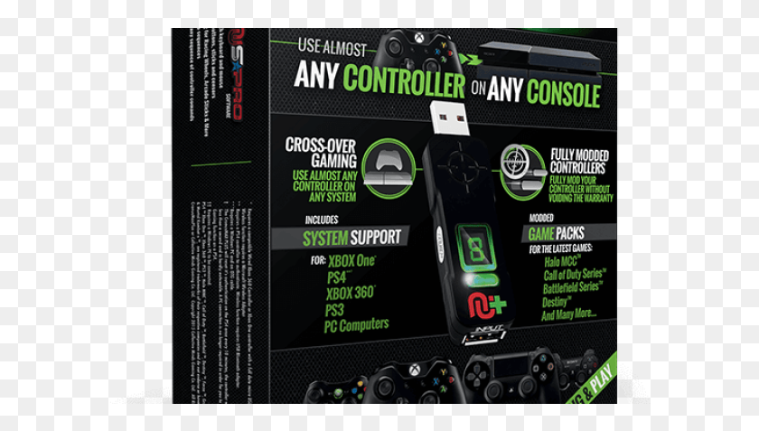600x417 With This Gadget You Can Use The Xbox Elite Controller Aim Assist Usb, Poster, Advertisement, Text HD PNG Download