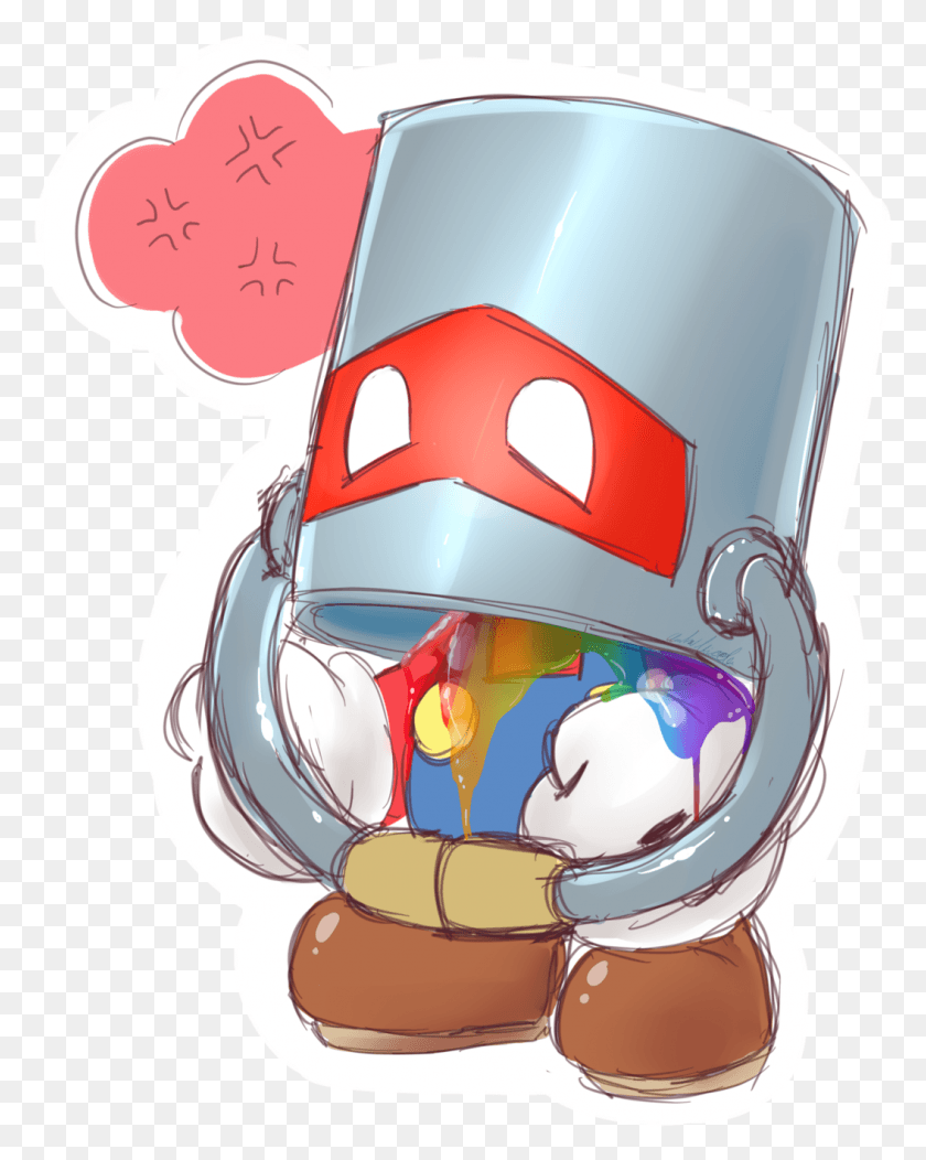 1055x1343 With Tumblr Fallin39 Apart I Might As Well Make More Paper Mario Huey, Helmet, Clothing, Apparel HD PNG Download