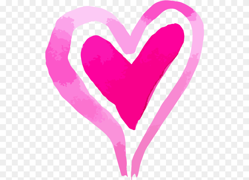 Without Background Image Watercolor Heart, Purple Transparent PNG