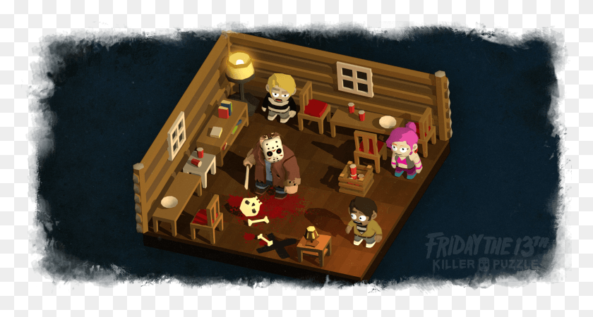 1920x960 Wizard Guys Brought To Slayaway Camp Added Friday Friday The 13th Killer Puzzle Gif, Toy, Furniture, Table HD PNG Download