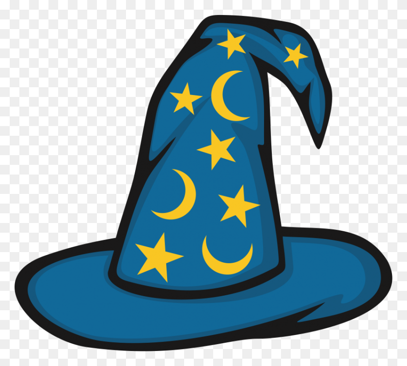 827x737 Wizard Hat Wizard Hat Clipart, Clothing, Apparel, Hat HD PNG Download