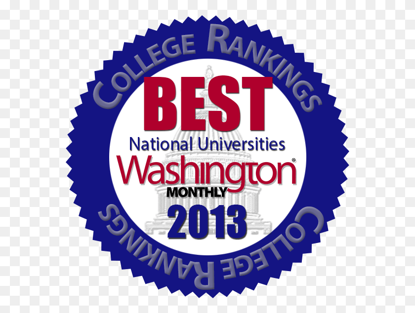 575x575 Wm 2013 Best Colleges Natl Washington Monthly, Label, Text, Poster HD PNG Download