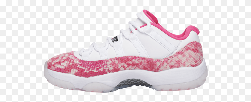 552x283 Wmns Air Jordan 11 Retro Low White Jordan 11 Pink Snakeskin Outfit, Shoe, Footwear, Clothing HD PNG Download